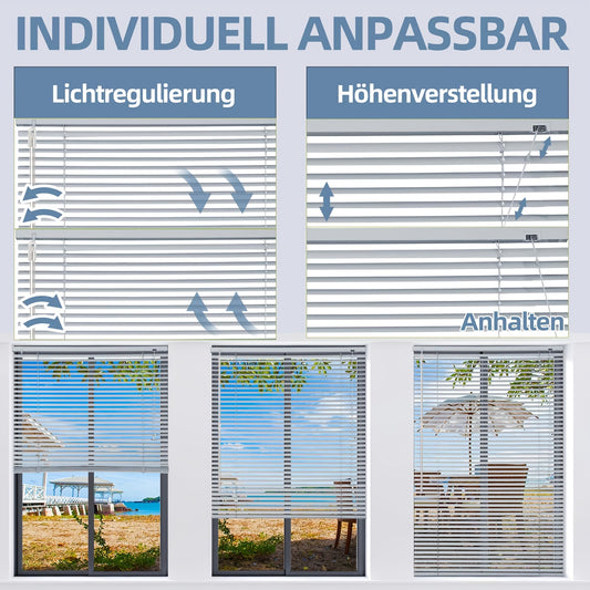 Tenda veneziana, argenteo per privacy – vista principale