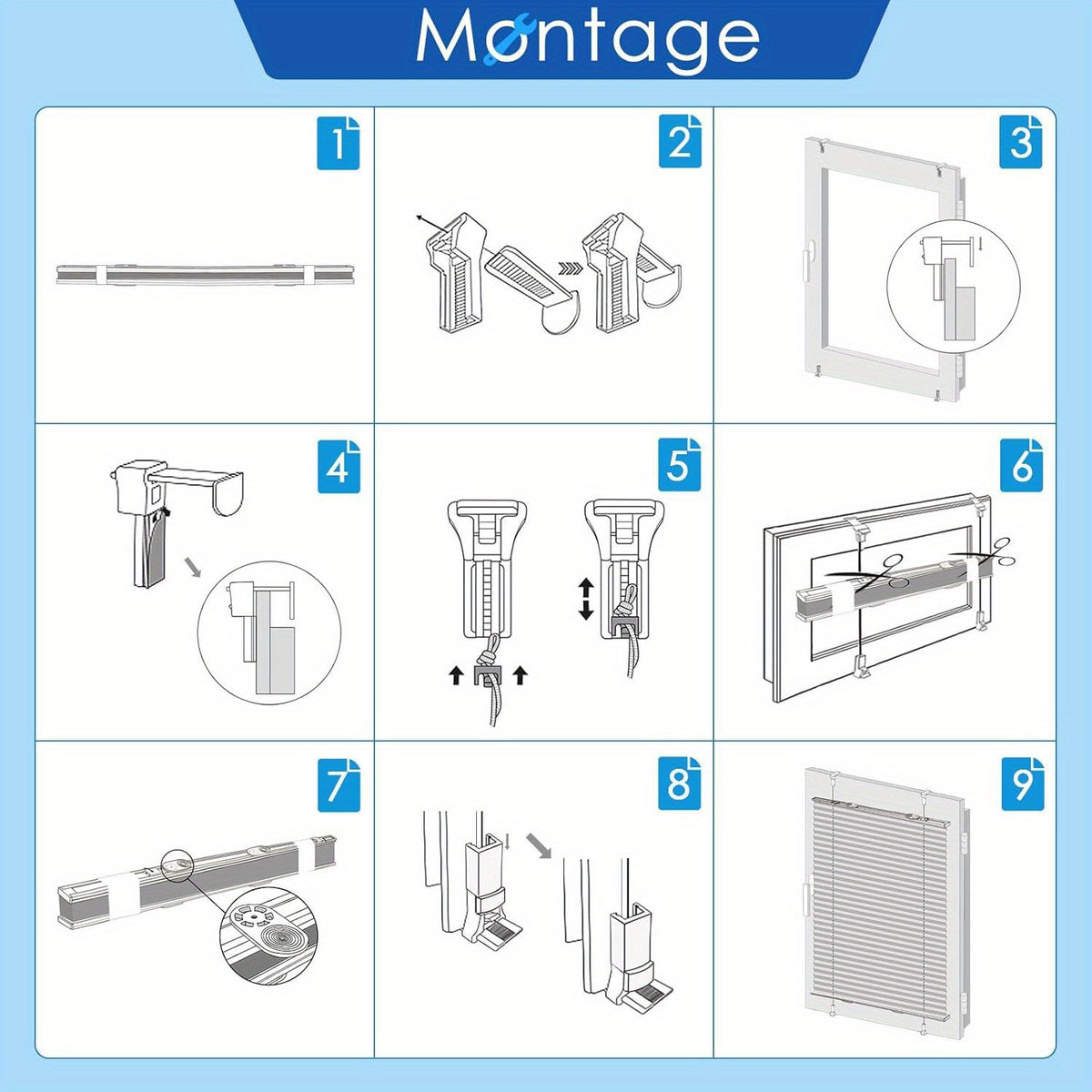 Tende, Grigio scuro per letto e camera da letto – vista dettagliata 9