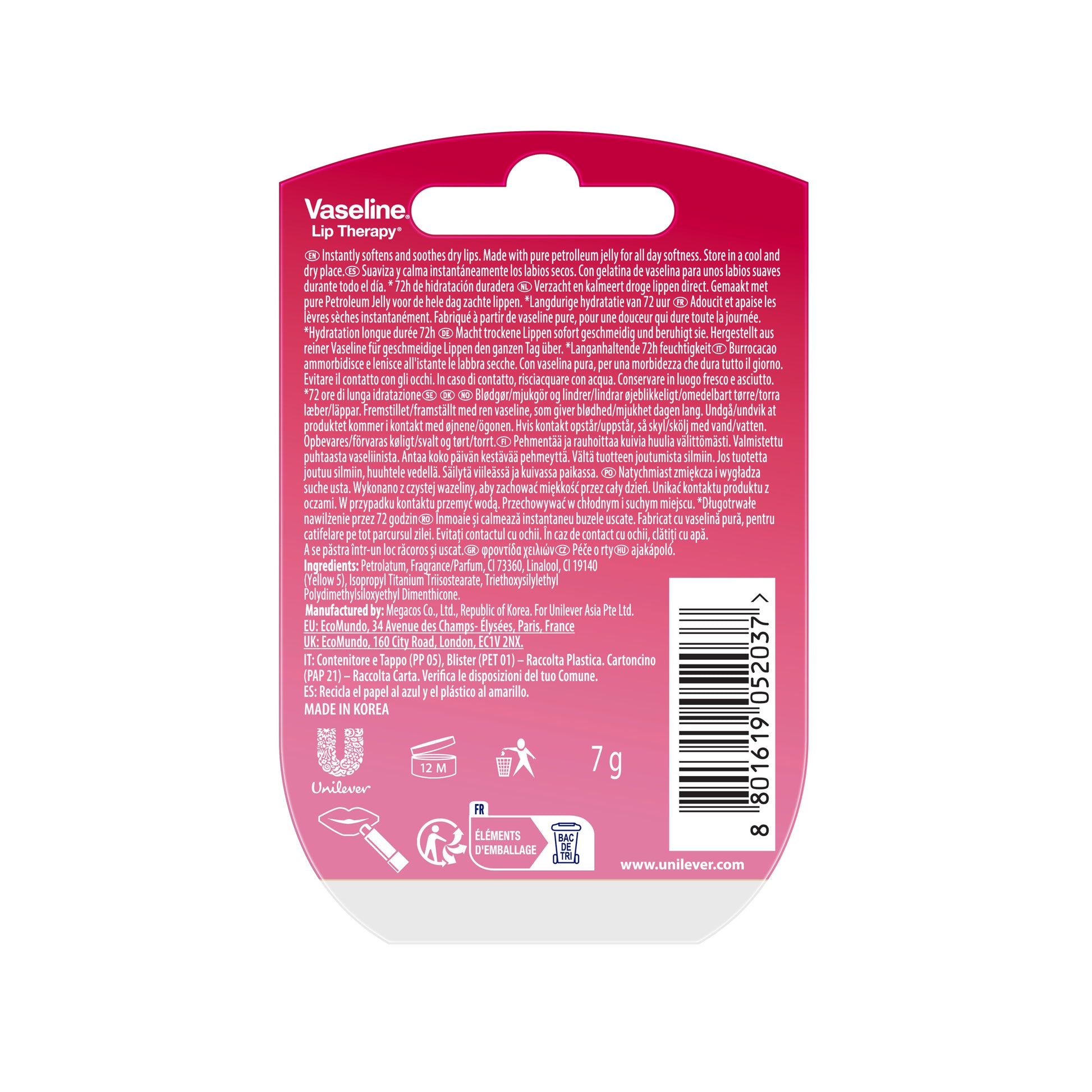 Terapia per Labbra Vaseline, 7g per Labbra Vaseline e Labbra Confezione da 6 – vista dettagliata 4