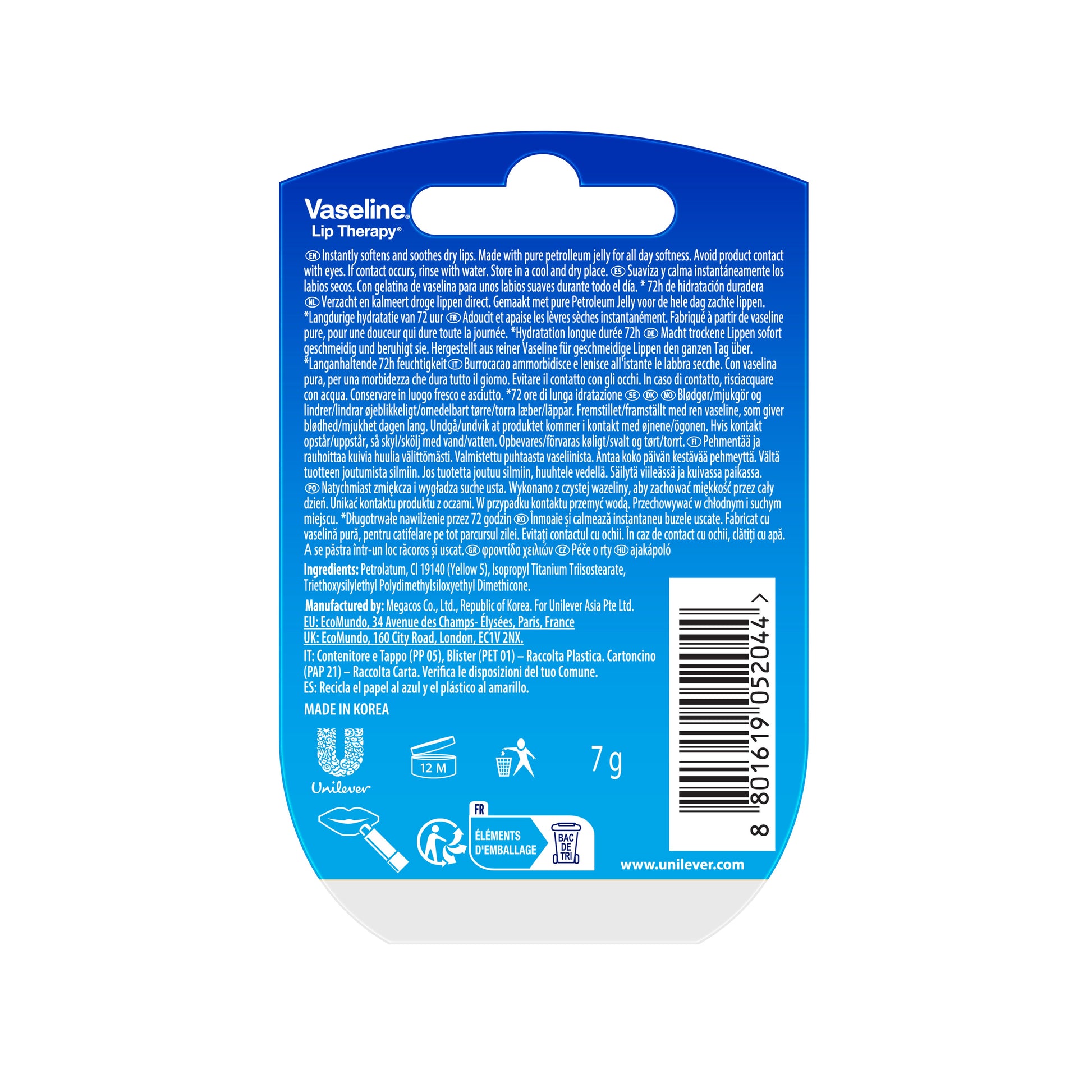 Terapia per Labbra Vaseline, 7g per Labbra Vaseline e Labbra Confezione da 6 – vista dettagliata 9