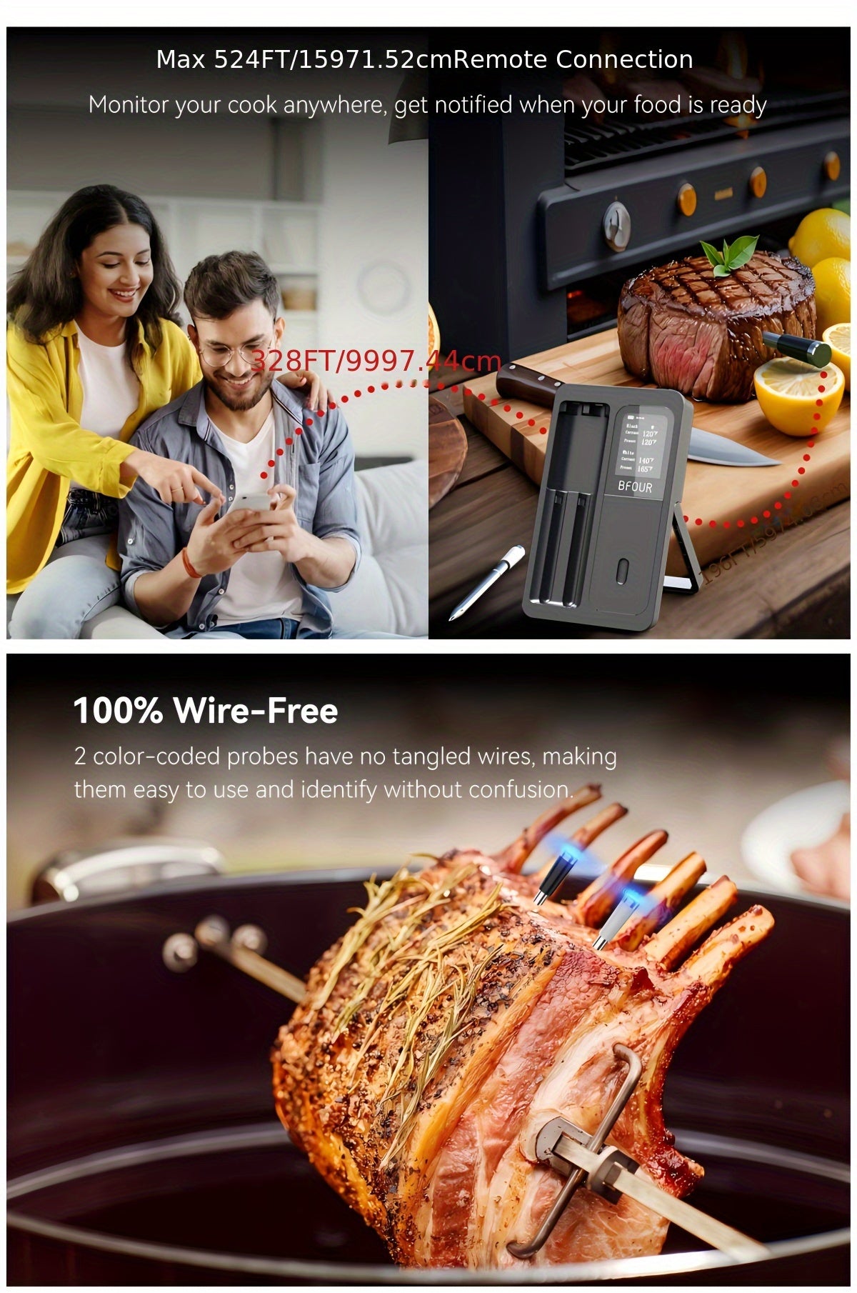 Termometri senza fili, wireless per veicolo e viaggio – vista dettagliata 11