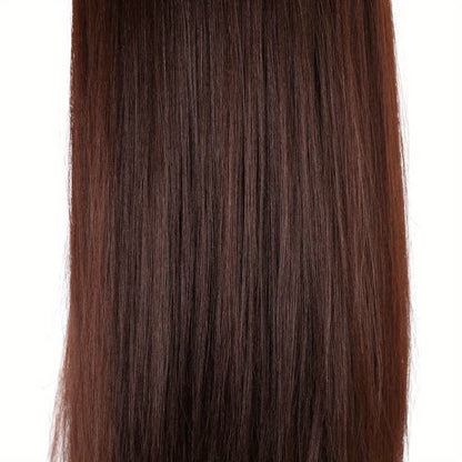 Testa per allenamento parrucchiere, testa da pratica 24" capelli sintetici per officina e fai da te – vista dettagliata 6