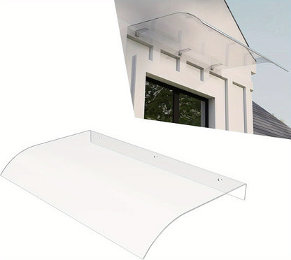 Tettoia moderna trasparente, 50×200 Cm per terrazza e giardino – vista dettagliata 13