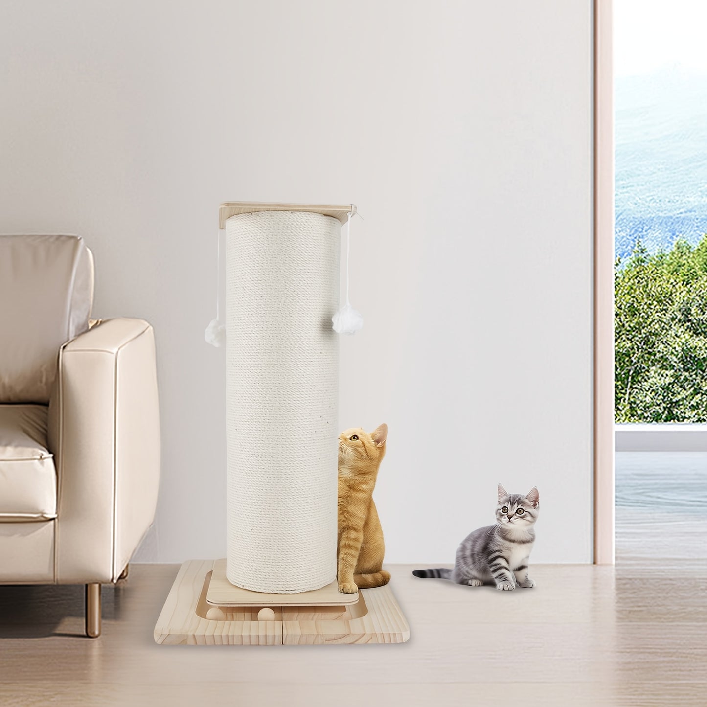 Tiragraffi per gatti, 80 cm per animali e casa – vista dettagliata 4