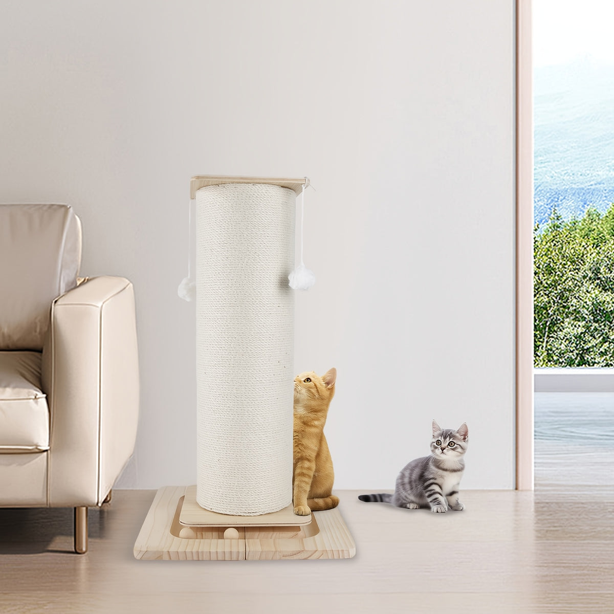 Tiragraffi per gatti, 80 cm per animali e casa – vista dettagliata 4