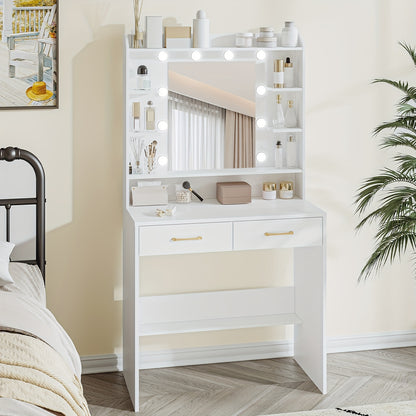 Toeletta, legno per camera da letto e letto – vista dettagliata 6