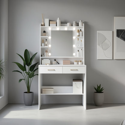 Toeletta, legno per camera da letto e letto – vista dettagliata 7