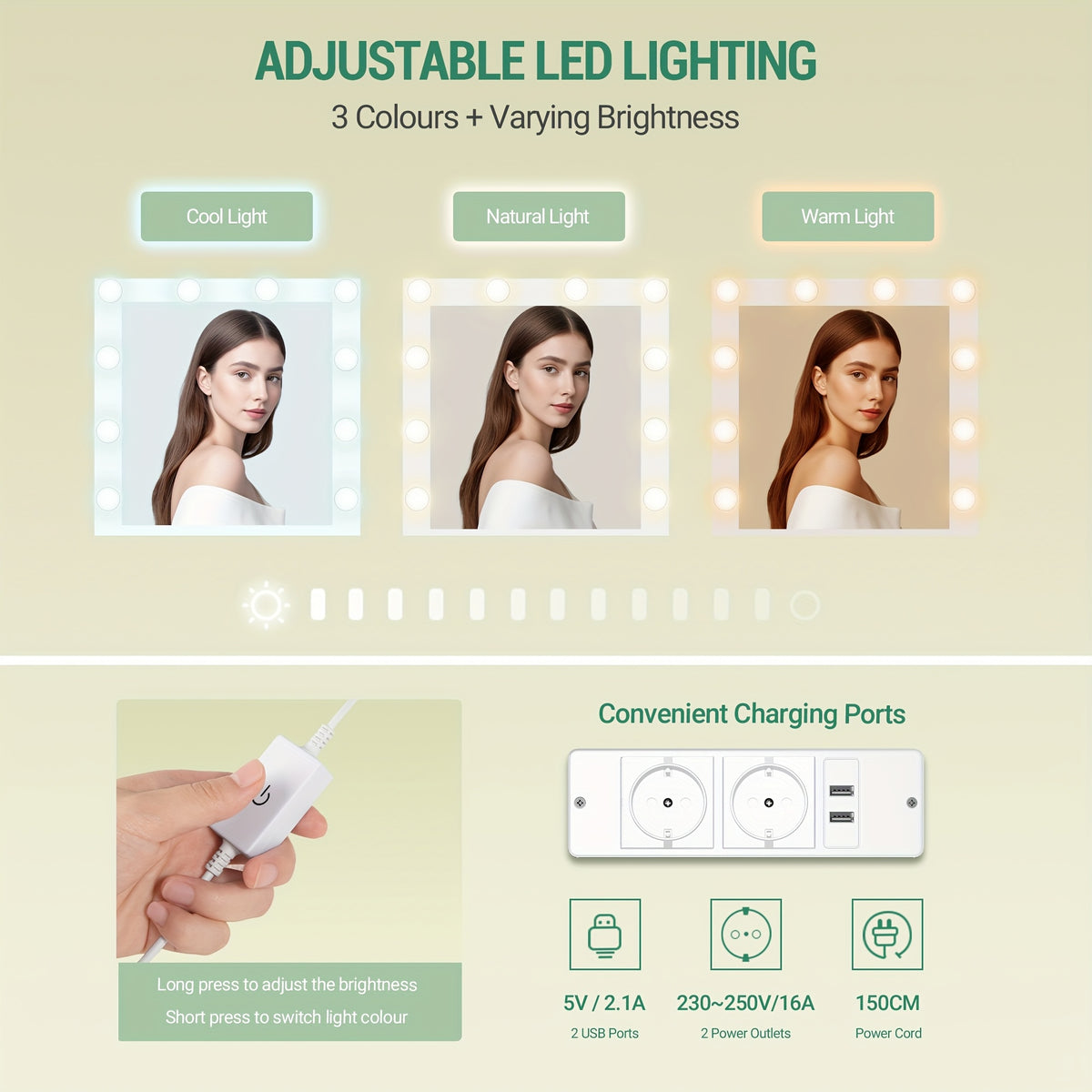 Toilette, illuminazione LED per Gioielli e uso quotidiano – vista dettagliata 7