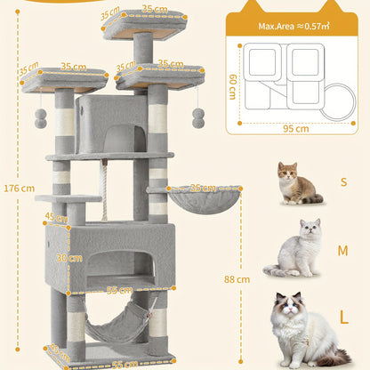 Torre Alta, 176 cm per Gatti e Graffiare – vista dettagliata 2