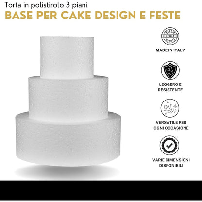 Torta Finta Set, 25 cm per Cake Design e Decorazioni Ideale per Torte Finte – vista dettagliata 3