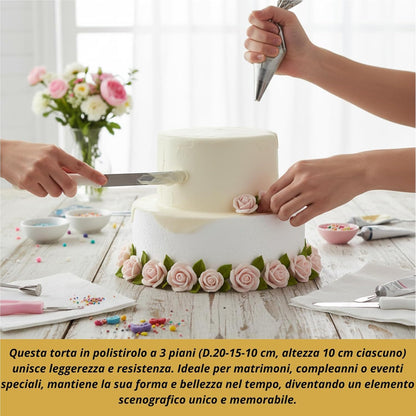 Torta Finta Set, 25 cm per Cake Design e Decorazioni Ideale per Torte Finte – vista dettagliata 4
