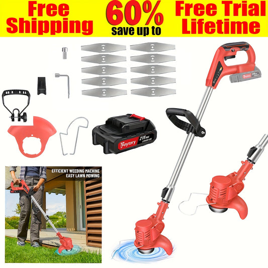Tosaerba a batteria senza fili, Trimmer+2x Batteria-3 Piegato per giardino e terrazza – vista principale