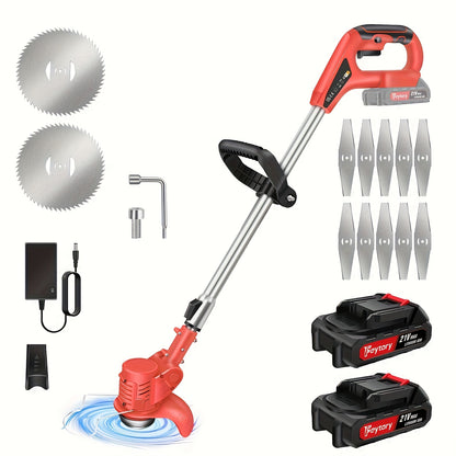 Tosaerba a batteria senza fili, Trimmer+2x Batteria-3 Piegato per giardino e terrazza – vista dettagliata 7