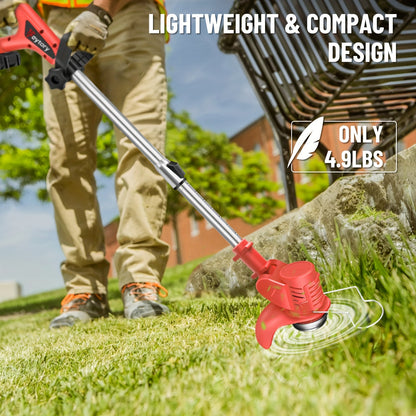 Tosaerba a batteria senza fili, Trimmer+2x Batteria-3 Piegato per giardino e terrazza – vista dettagliata 11