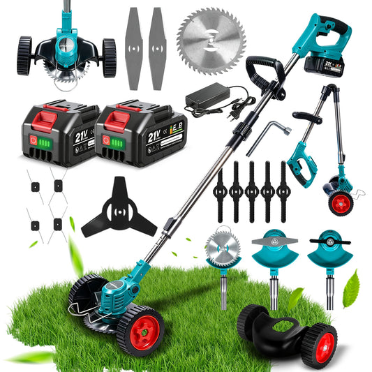 Tosaerba Elettrico, 2 Batterie con Spina EU plus per giardino e terrazza – vista principale