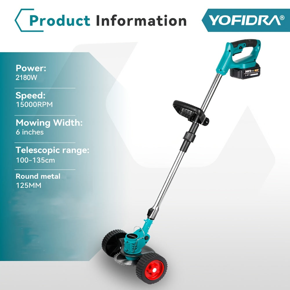 Tosaerba Elettrico, 2 Batterie con Spina EU plus per giardino e terrazza – vista dettagliata 2