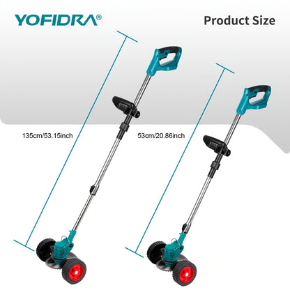 Tosaerba Elettrico, 2 Batterie con Spina EU plus per giardino e terrazza – vista dettagliata 3