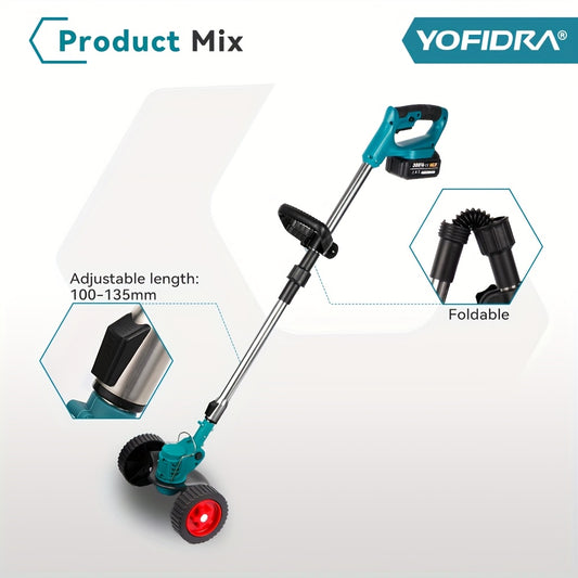 Tosaerba elettrico portatile, 2 Batterie Spina EU per giardino e terrazza – vista principale