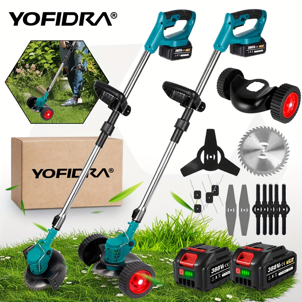 Tosaerba elettrico portatile, 2 Batterie Spina EU per giardino e terrazza – vista dettagliata 6