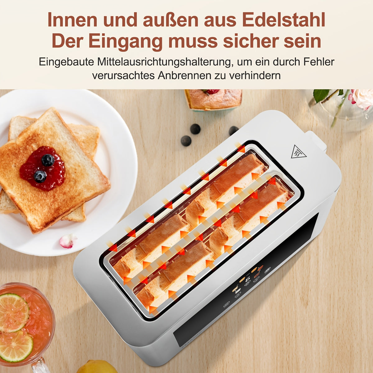 Tostapane per pane, rimovibile per pane 1400W e toast – vista dettagliata 8