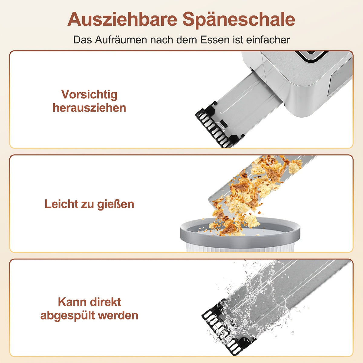 Tostapane per pane, rimovibile per pane 1400W e toast – vista dettagliata 9