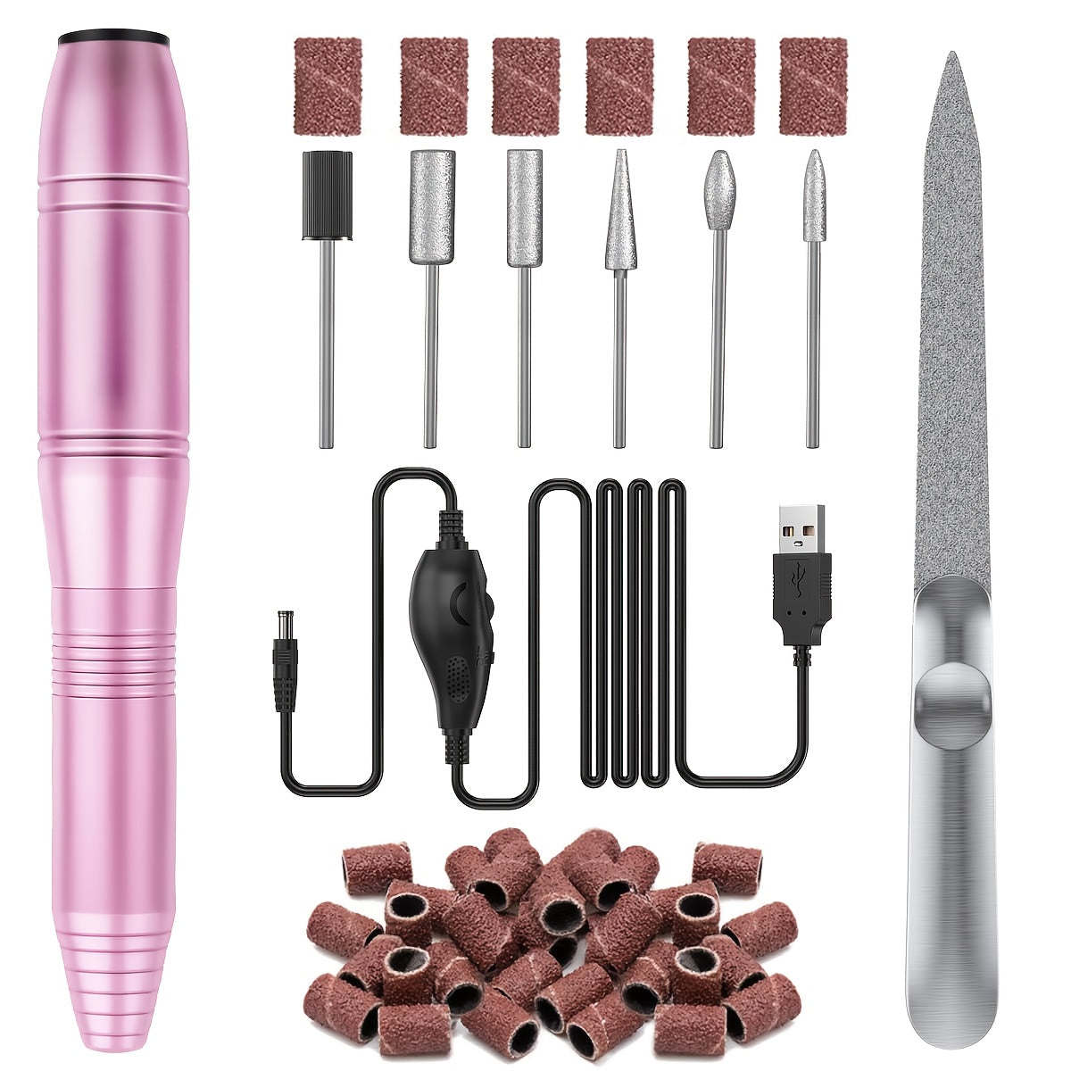 Trapano portatile, Rosa per manicure e pedicure – vista dettagliata 8