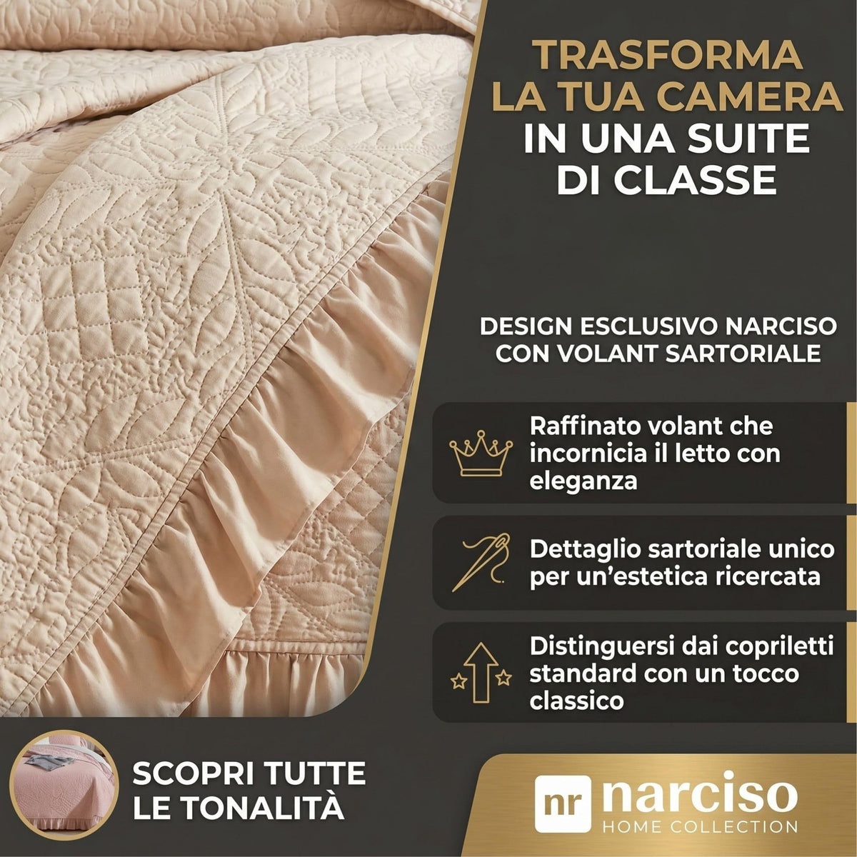 Trapuntino Matrimoniale, Cipria per la Mezza Stagione e uso quotidiano – vista principale