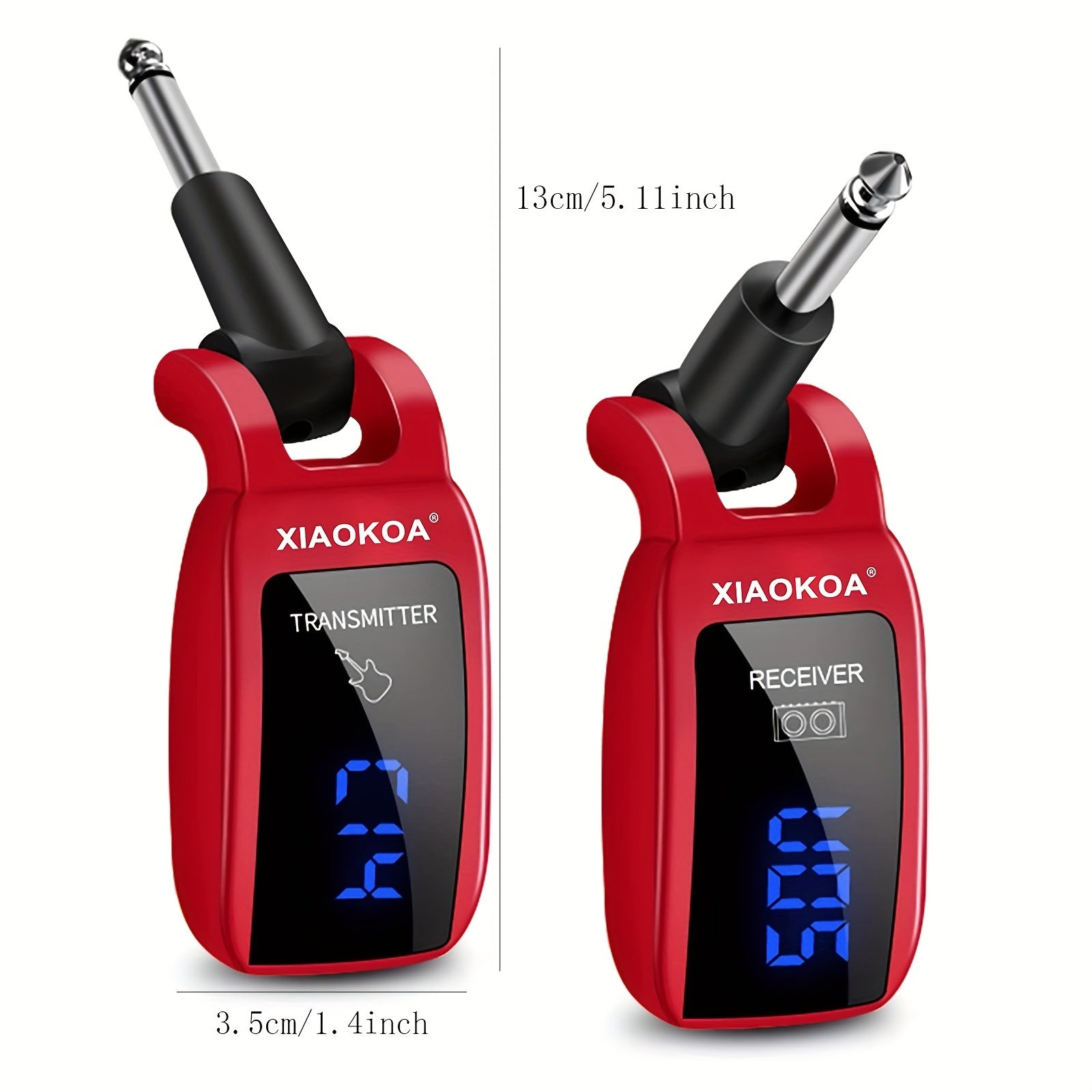 Trasmettitori wireless, Nero per chitarra wireless UHF Trasmettitore e uso quotidiano – vista dettagliata 8