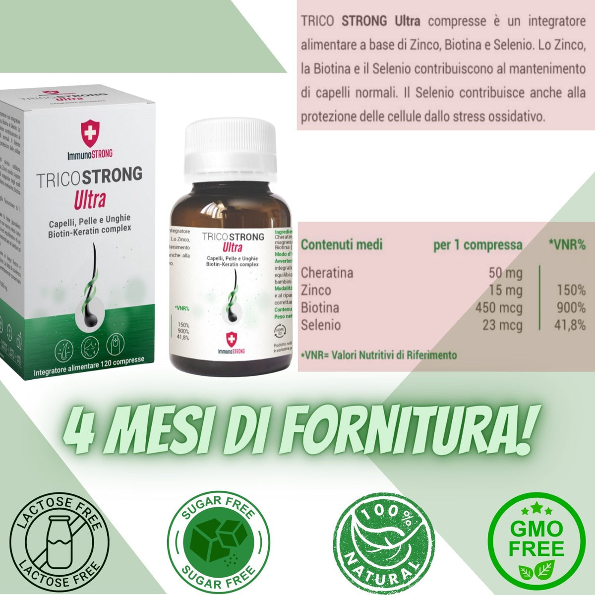 TricoSTRONG Ultra, Biotina per Donna e Capelli Uomo – vista dettagliata 13