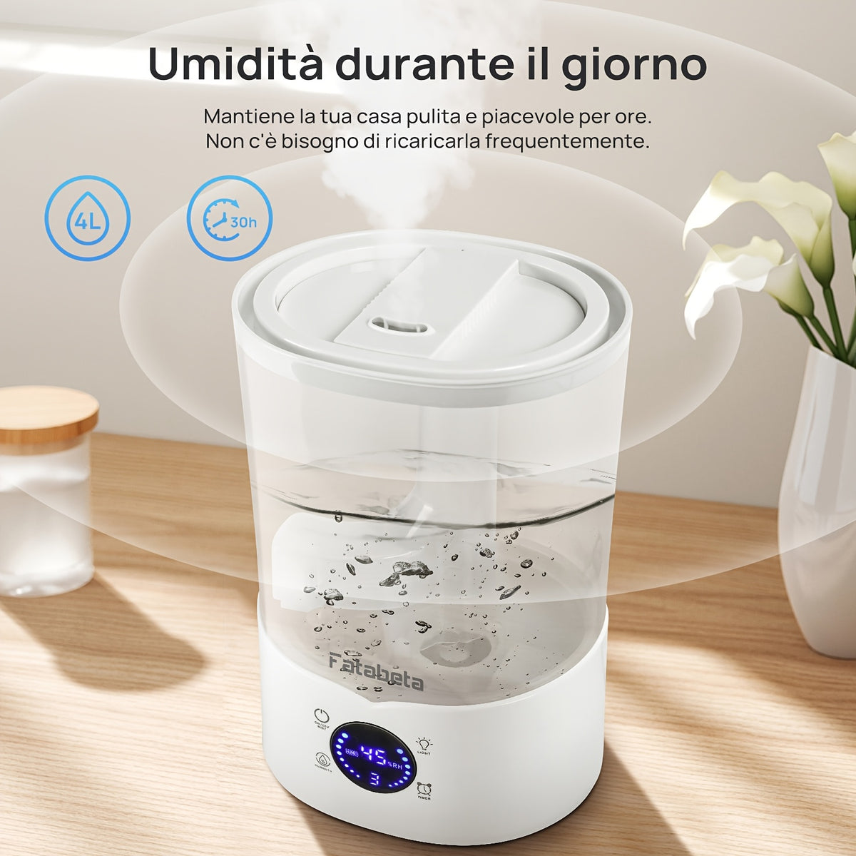 Umidificatore, 4L per camera da letto e letto – vista dettagliata 3