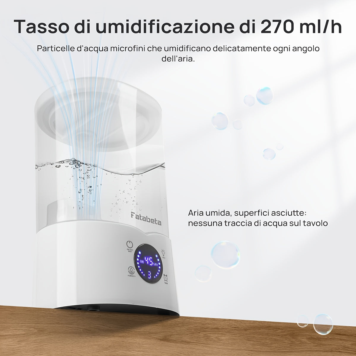 Umidificatore, 4L per camera da letto e letto – vista dettagliata 4