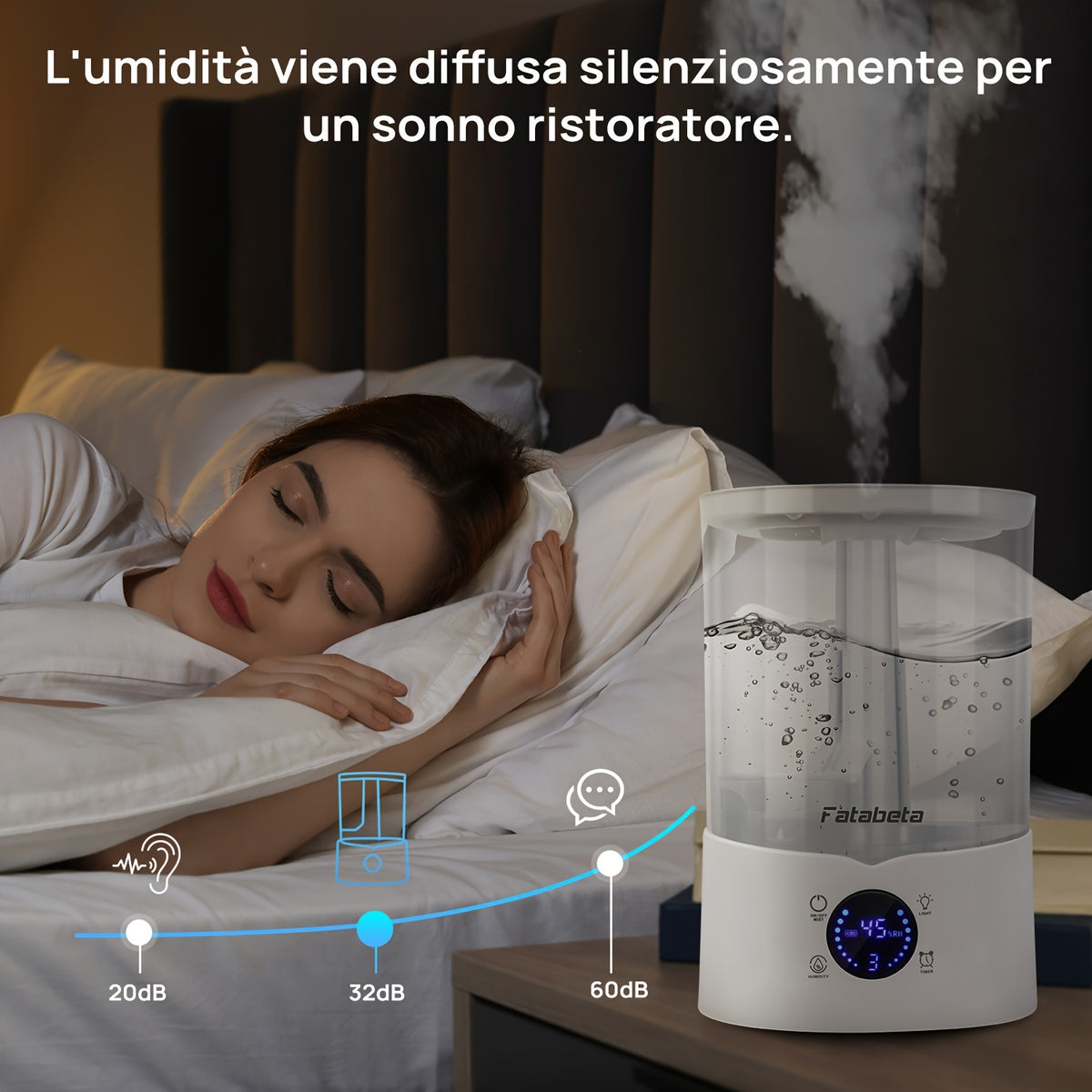 Umidificatore, 4L per camera da letto e letto – vista dettagliata 6