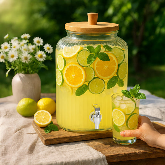 Un orcio di vetro, bambù per limonata e uso quotidiano – vista principale