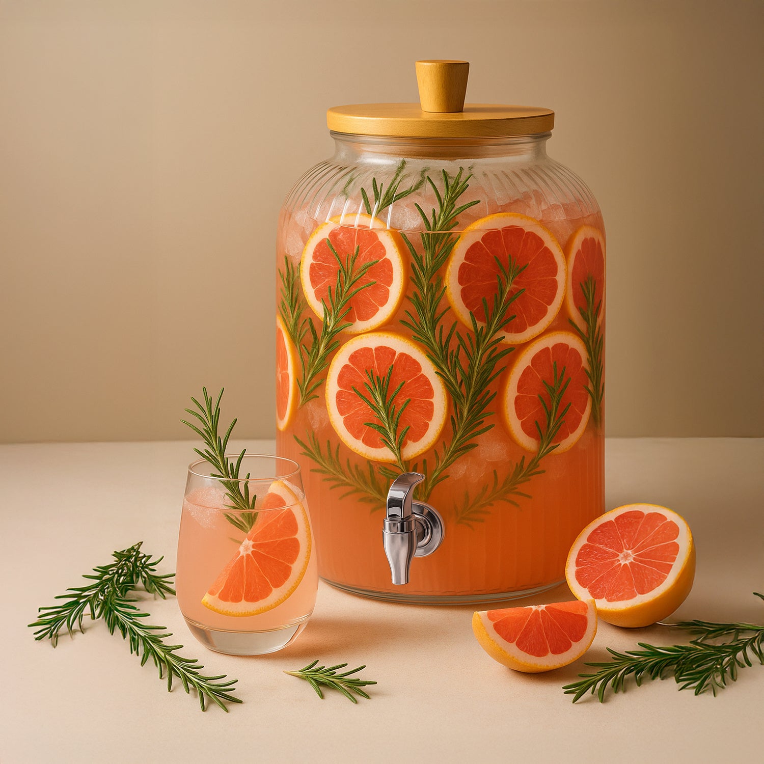 Un orcio di vetro, bambù per limonata e uso quotidiano – vista dettagliata 2