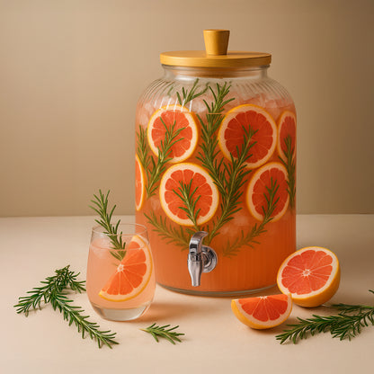 Un orcio di vetro, bambù per limonata e uso quotidiano – vista dettagliata 2