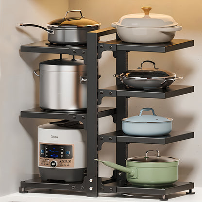 Un robusto porta pentole, Un rack con 4+3 livelli per cucina e zona pranzo – vista dettagliata 6