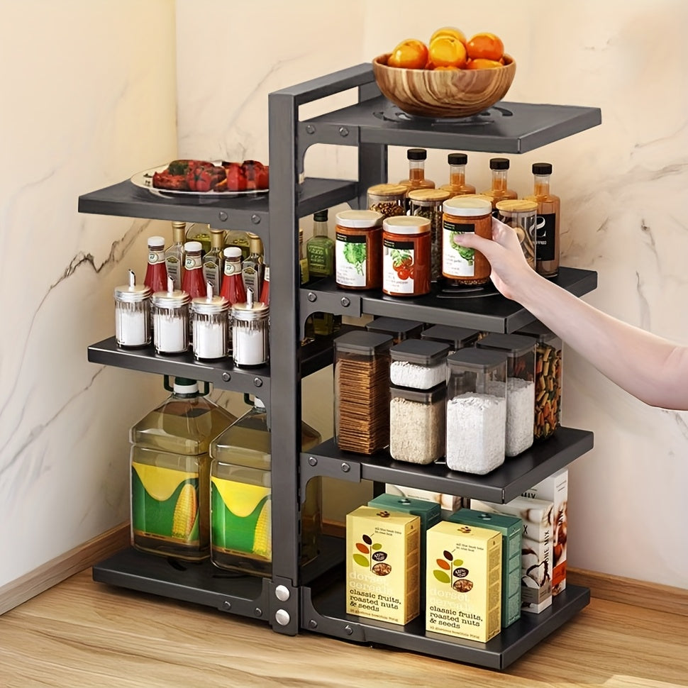 Un robusto porta pentole, Un rack con 4+3 livelli per cucina e zona pranzo – vista dettagliata 10