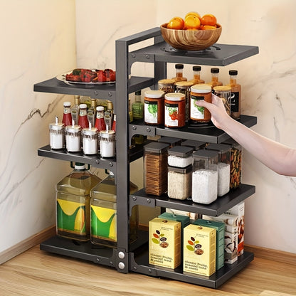 Un robusto porta pentole, Un rack con 4+3 livelli per cucina e zona pranzo – vista dettagliata 10