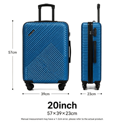 Valigia da viaggio, 3 pezzi (20+24+28) pollici per tempo libero e viaggi – vista dettagliata 26