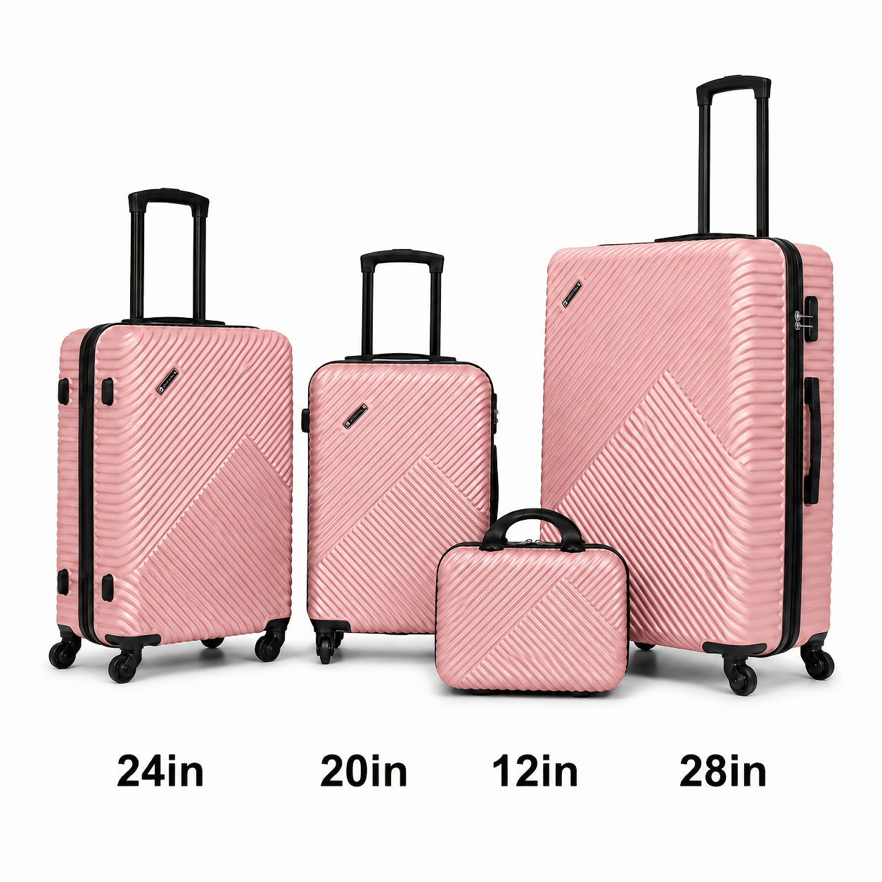 Valigia da viaggio, 3 pezzi (20+24+28) pollici per tempo libero e viaggi – vista dettagliata 43