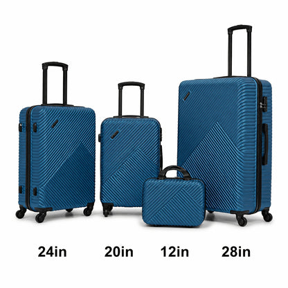 Valigia da viaggio, 3 pezzi (20+24+28) pollici per tempo libero e viaggi – vista dettagliata 60