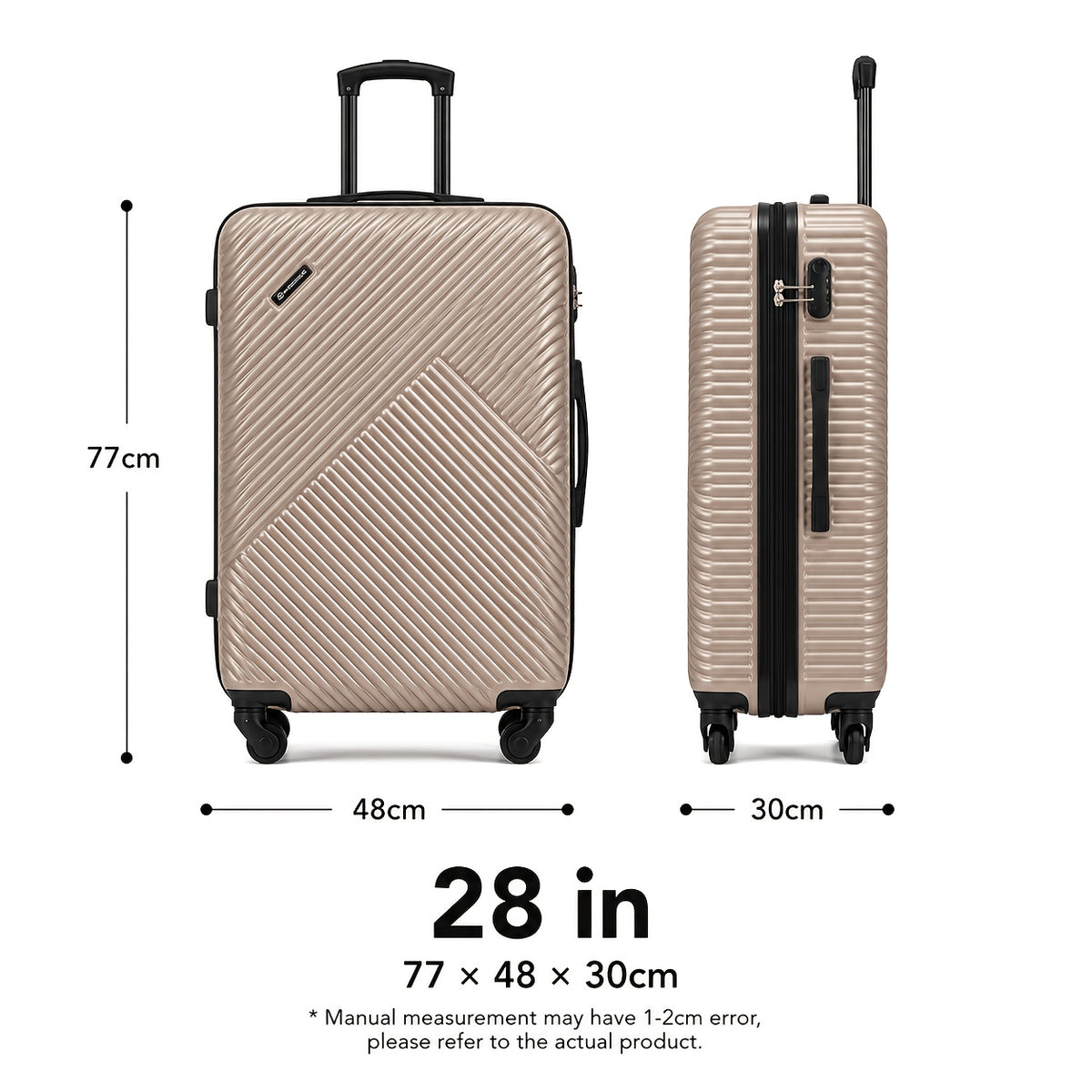 Valigia da viaggio, 3 pezzi (20+24+28) pollici per tempo libero e viaggi – vista dettagliata 69