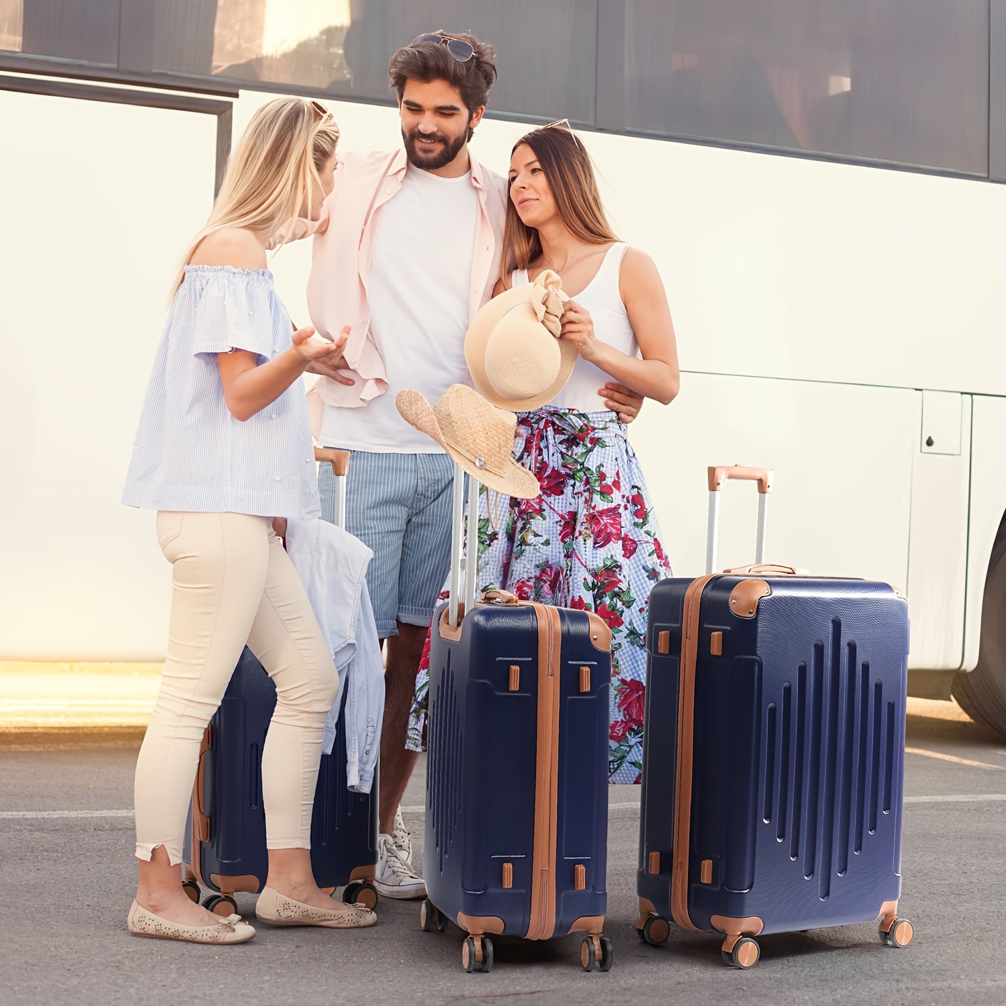 Valigia da viaggio, 3 Pezzi per uso quotidiano e tempo libero – vista dettagliata 11