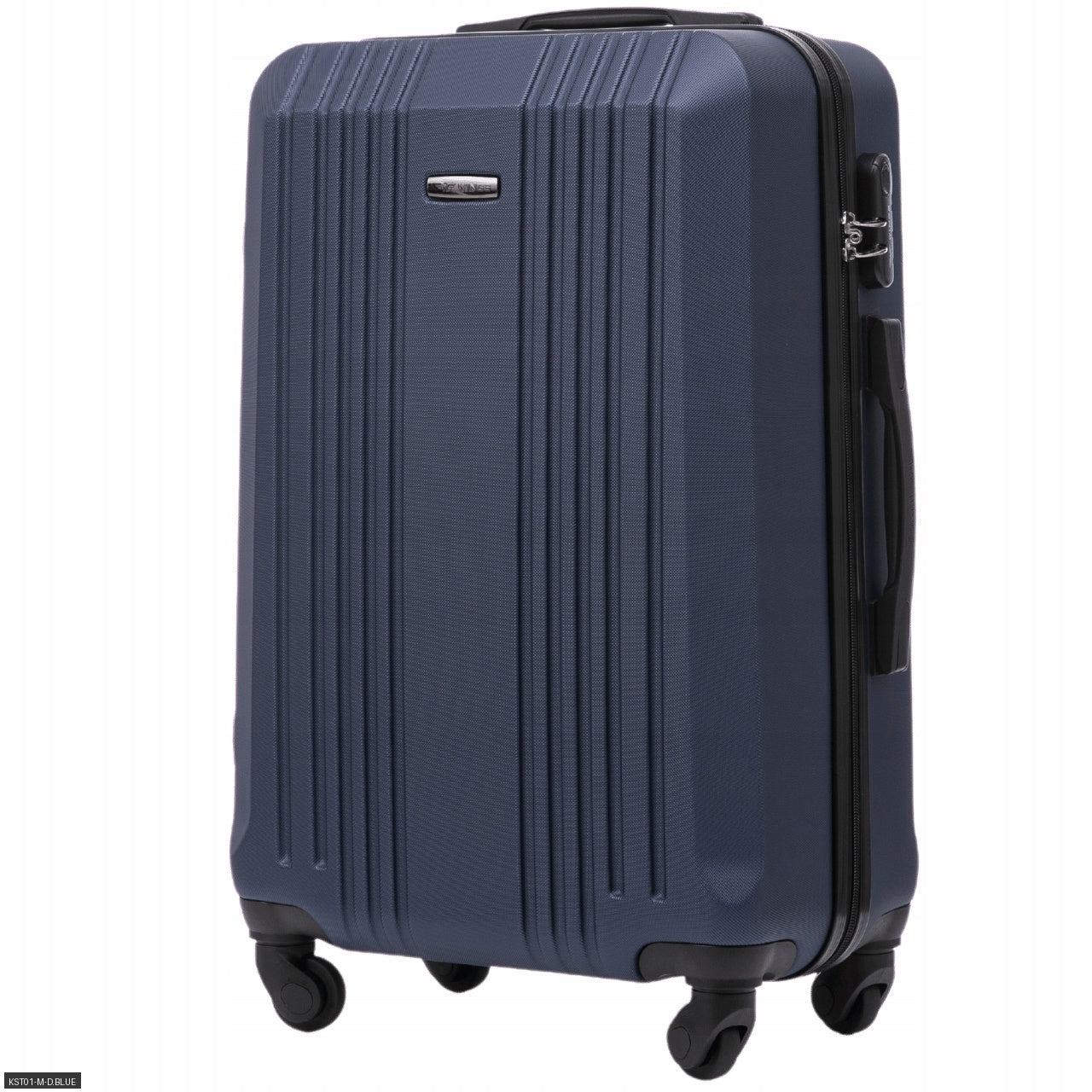 Valigia da viaggio, Blu navy con dettagli neri eleganti per uso quotidiano e tempo libero – vista dettagliata 2