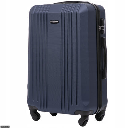 Valigia da viaggio, Blu navy con dettagli neri eleganti per uso quotidiano e tempo libero – vista dettagliata 2
