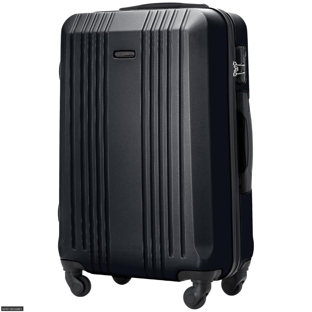 Valigia da viaggio, Blu navy con dettagli neri eleganti per uso quotidiano e tempo libero – vista dettagliata 3