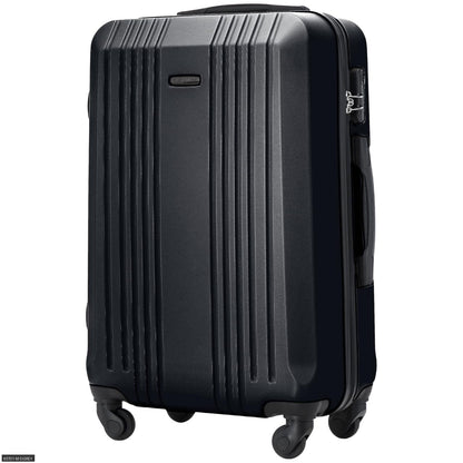 Valigia da viaggio, Blu navy con dettagli neri eleganti per uso quotidiano e tempo libero – vista dettagliata 3