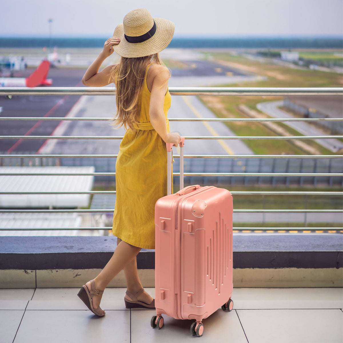 Valigia da viaggio, rotazione 360° per uso quotidiano e tempo libero – vista dettagliata 11