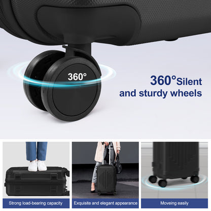 Valigia da viaggio, ruote silenziose a 360° e maniglia resistente per uso quotidiano – vista dettagliata 9