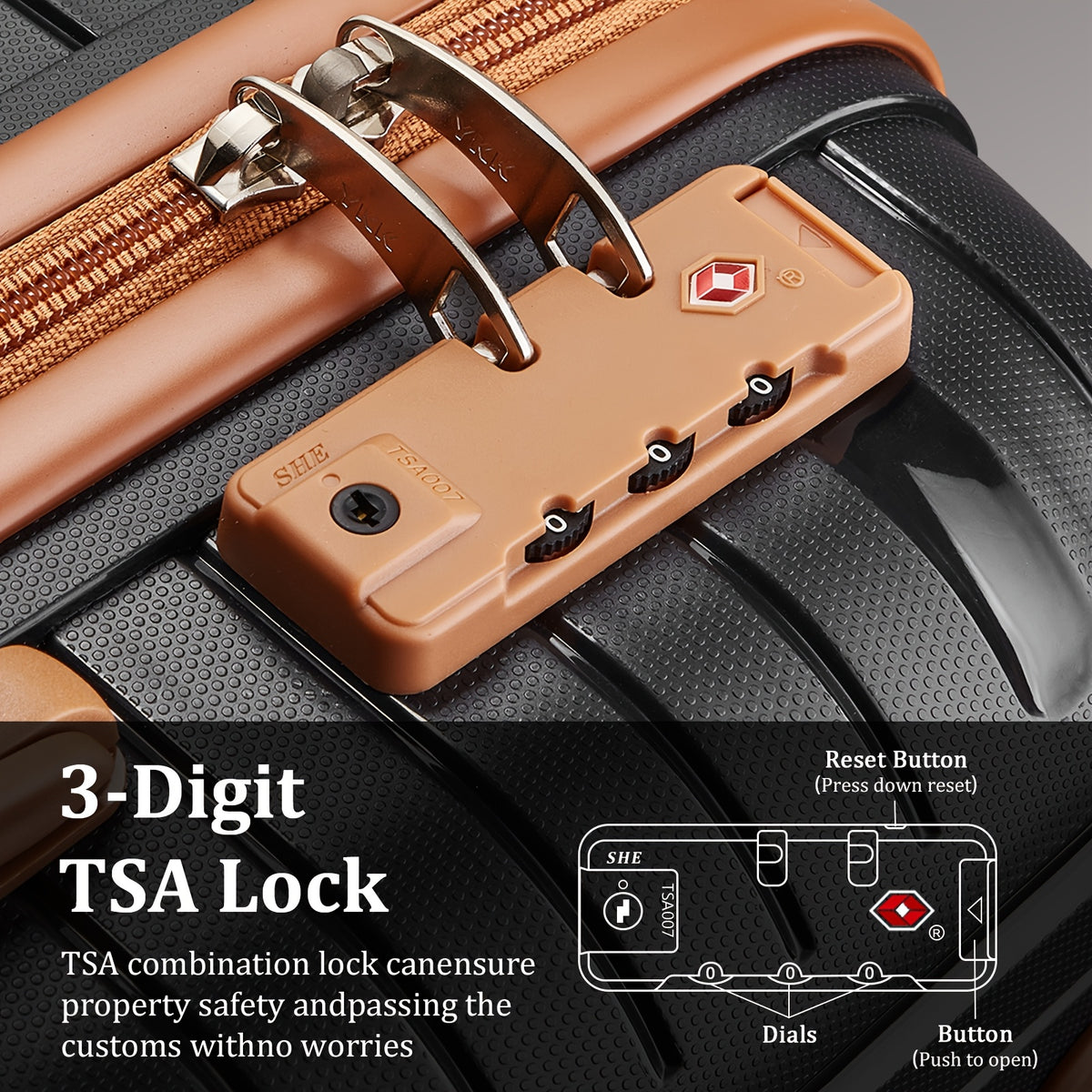 Valigia da viaggio, Set di organizer multipezzo con cinturino nero per uso quotidiano e tempo libero – vista dettagliata 4